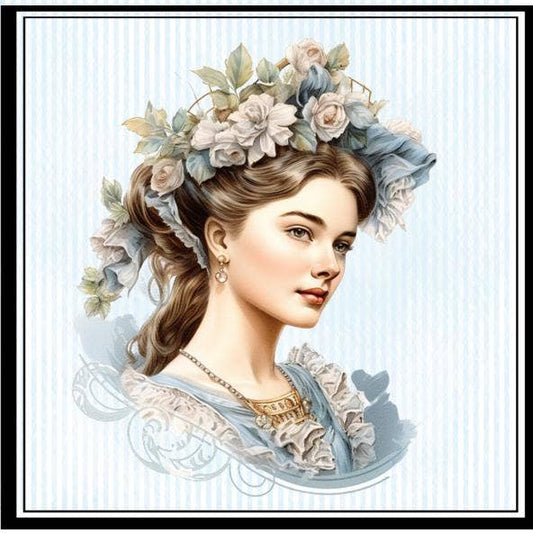 MOMENTS IN THYME - Lovely Lady Dusting Powder : Lady in Blue