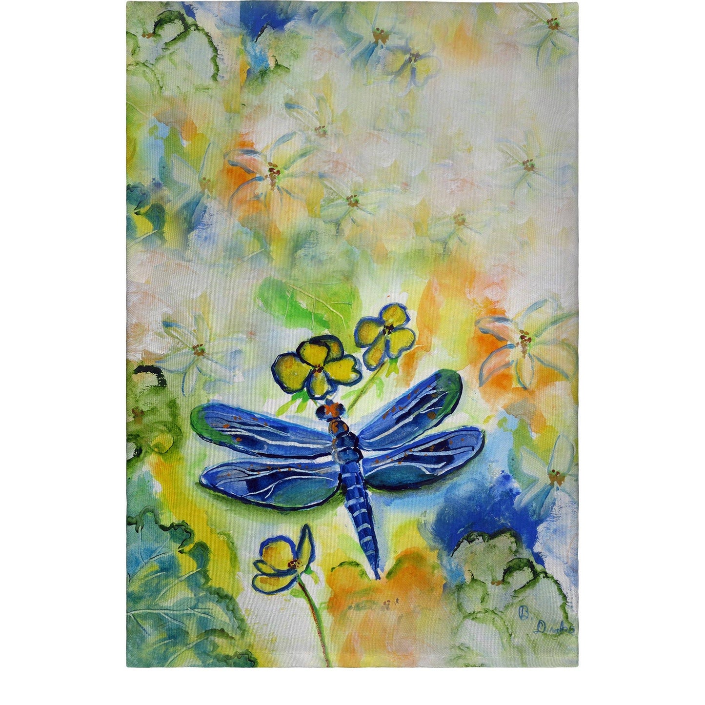 Betsy Drake Interiors - Dragonfly's Garden Guest Towel