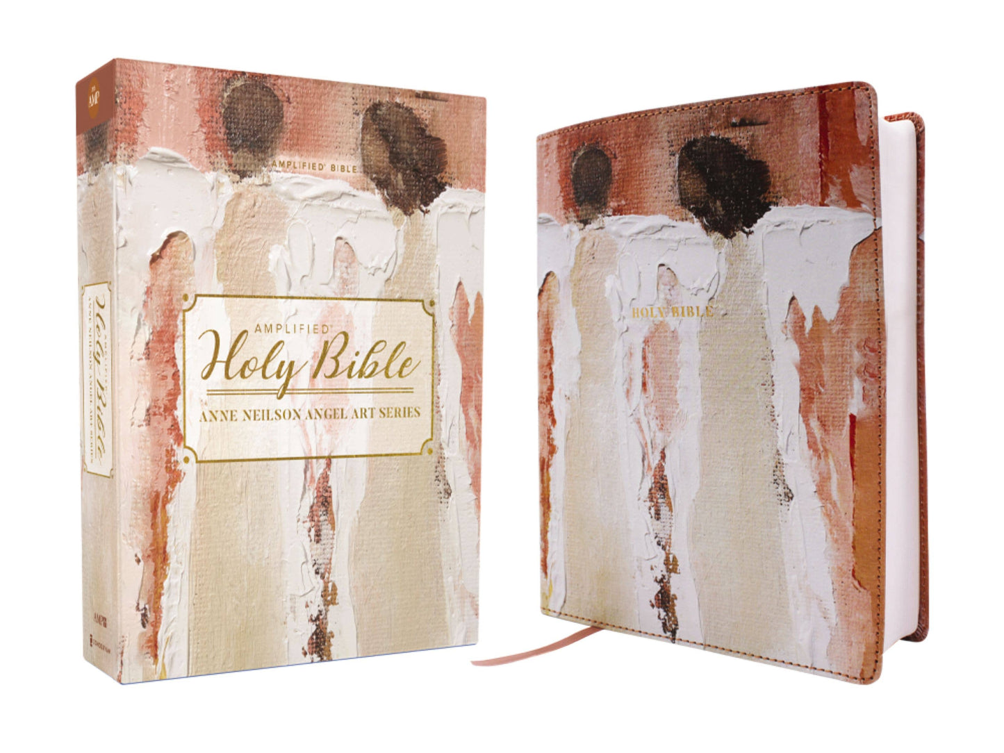HarperCollins Christian Publishing - Amplified Holy Bible Anne Neilson Angel Art Leathersoft