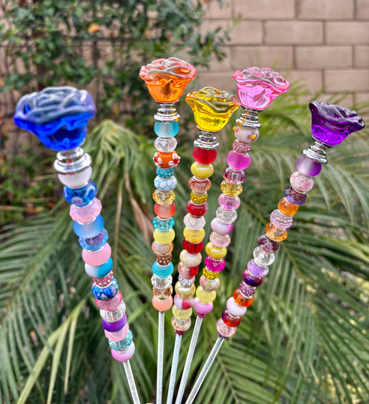 Sea of Bliss Shop - Rose Fairy Garden Stake Bundle