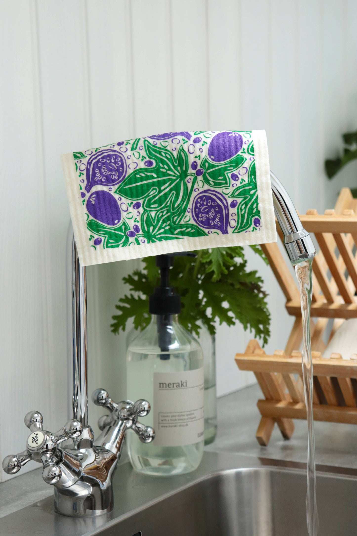 Jangneus - Swedish Dishcloth - Figs - Green