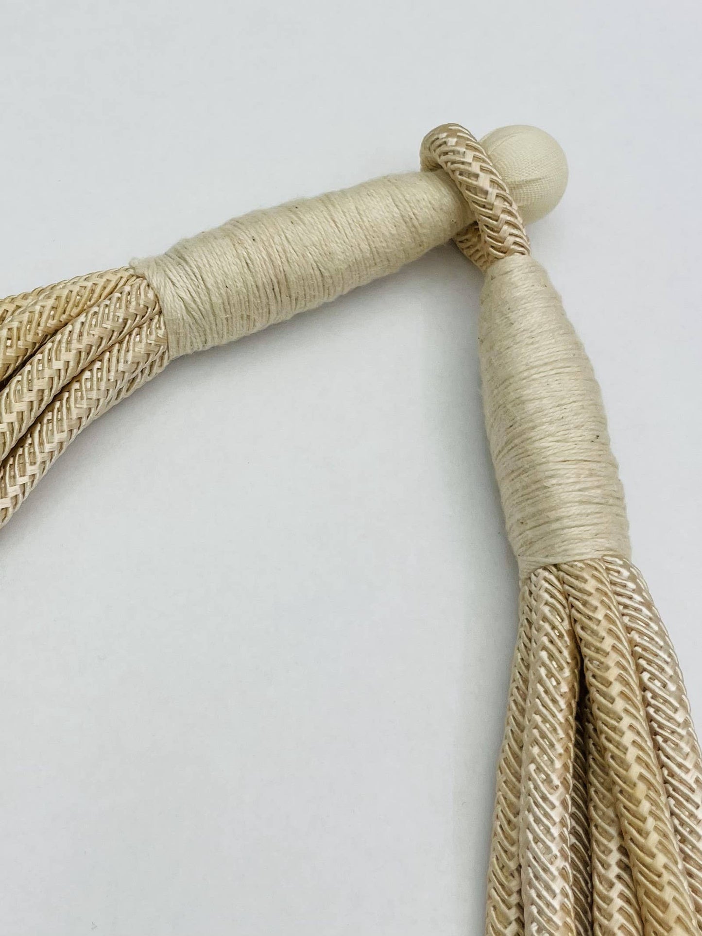 TWO FORTY TWO - "Original" Slub 8-Strand Necklace (ecru)