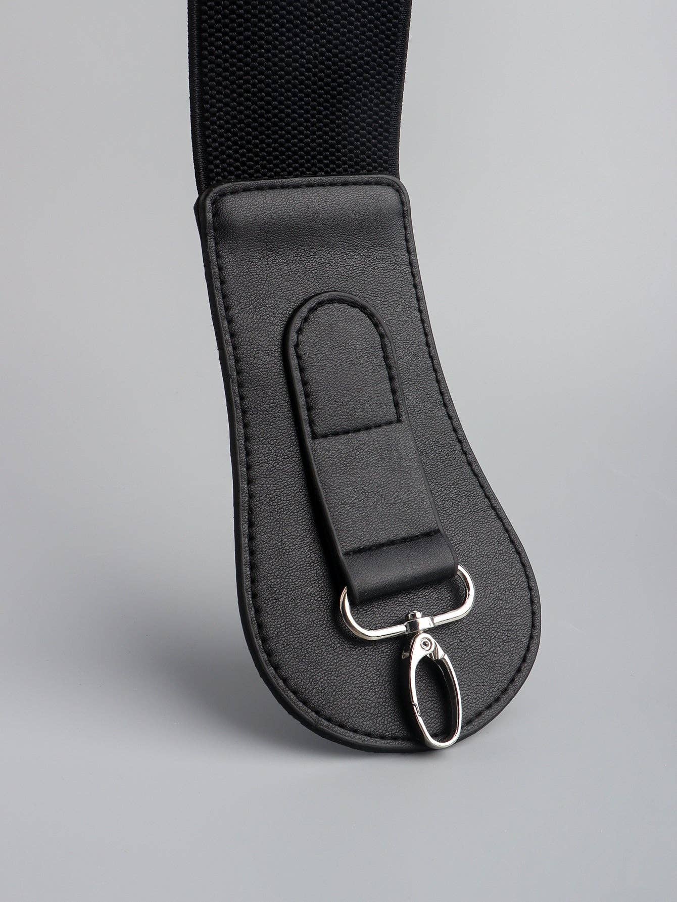 Kustom Kreations Goods - PU Elastic Wide Belt: Black / One Size