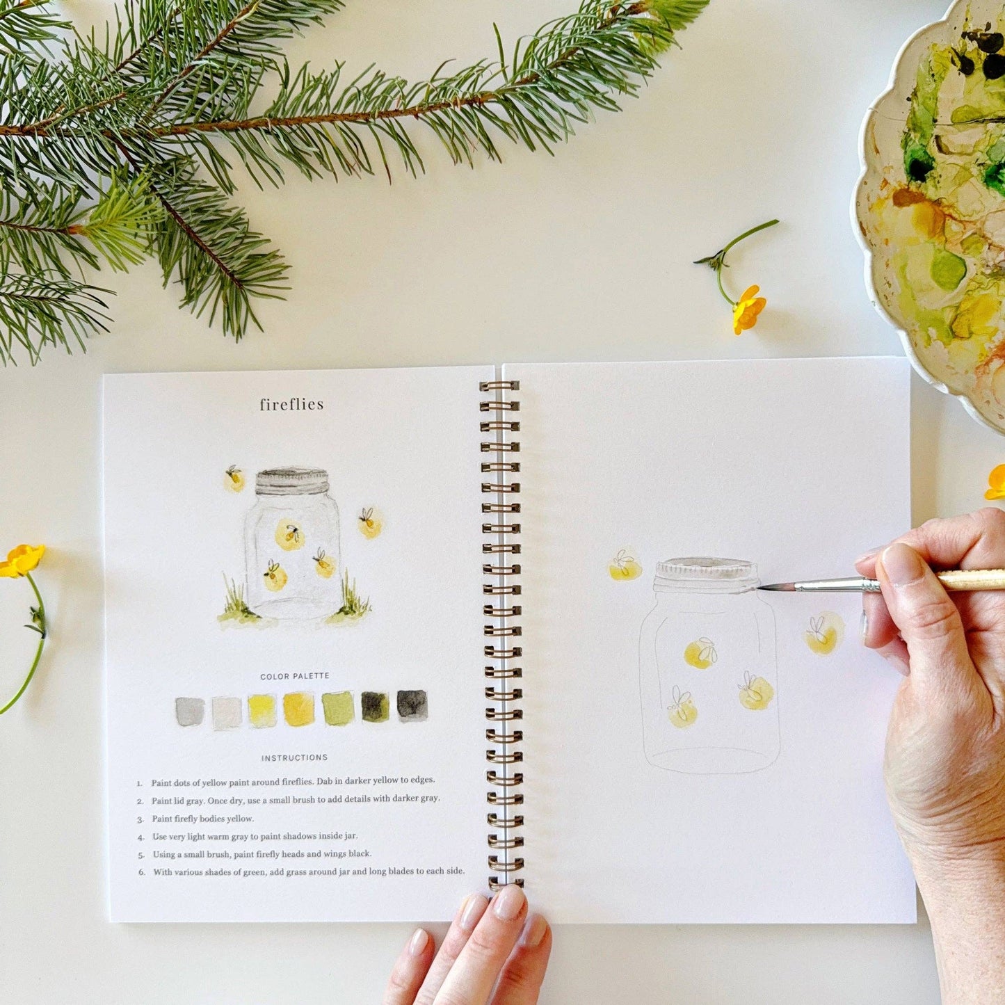 emily lex studio - Camping watercolor workbook