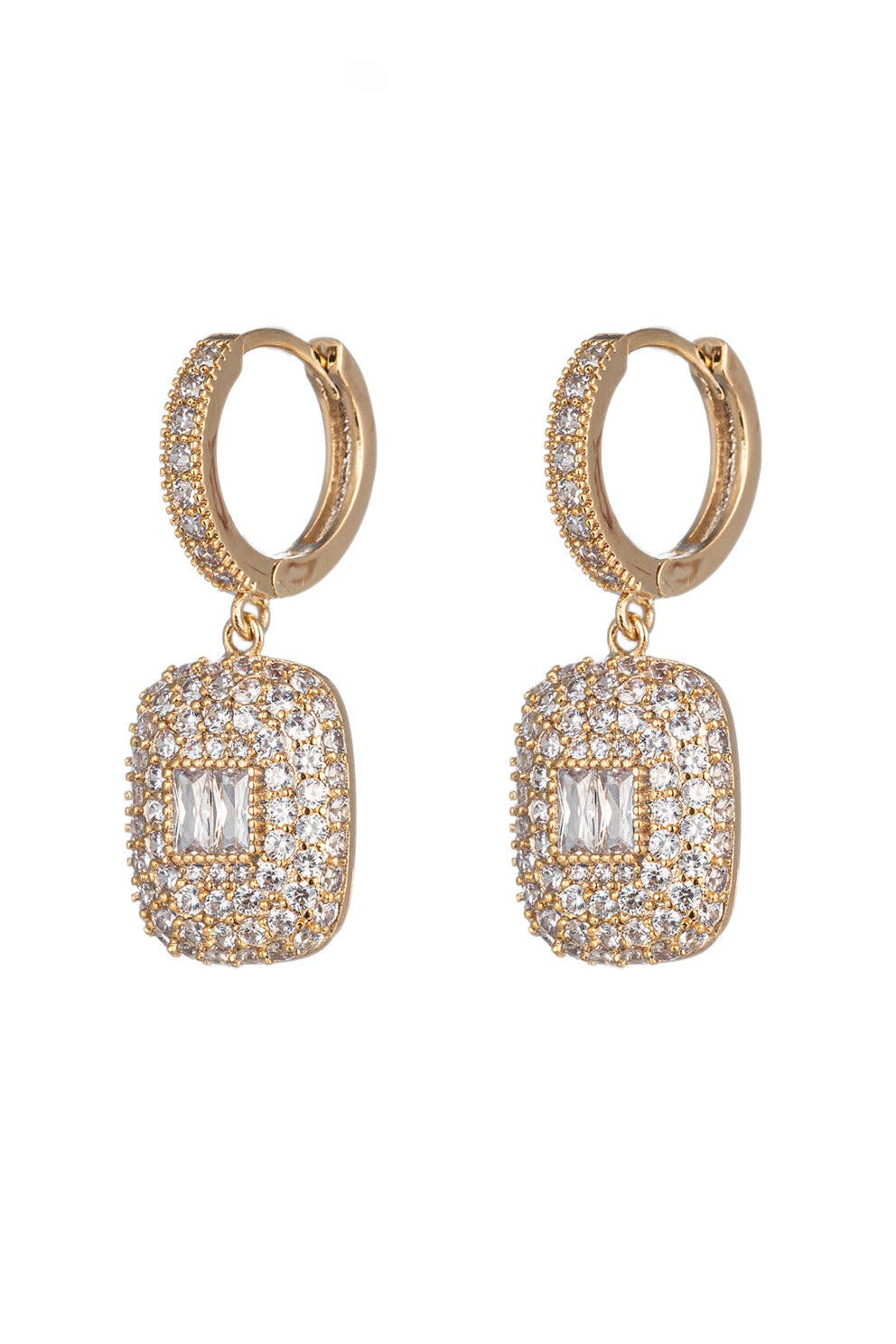 Eye Candy Los Angeles - Maya CZ Huggie Earring