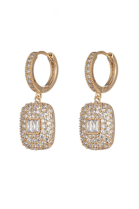 Eye Candy Los Angeles - Maya CZ Huggie Earring