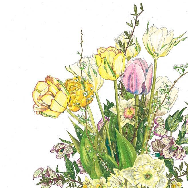 Vivid Cottage - Yellow Splendor - card