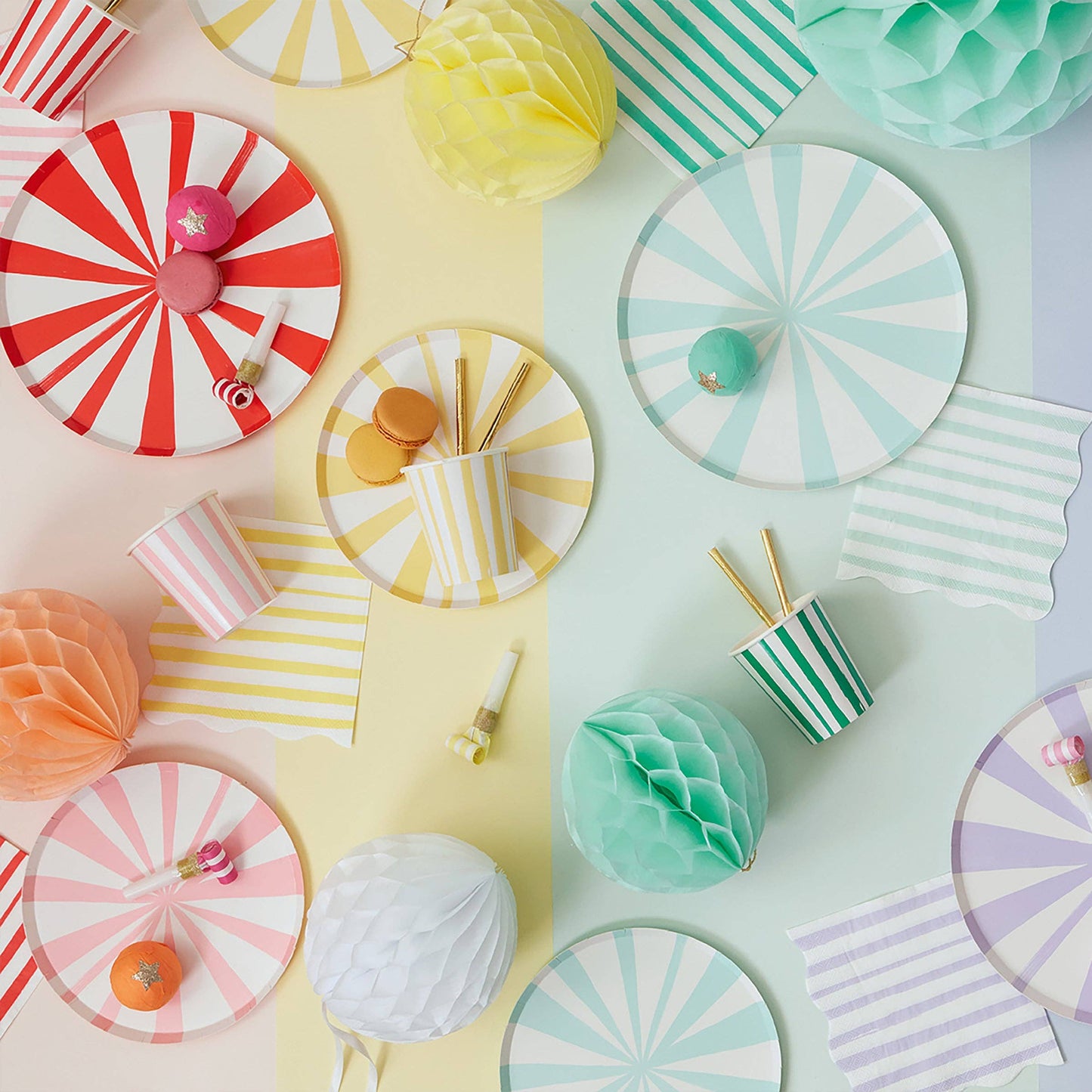 Meri Meri - Mixed Stripe Cups