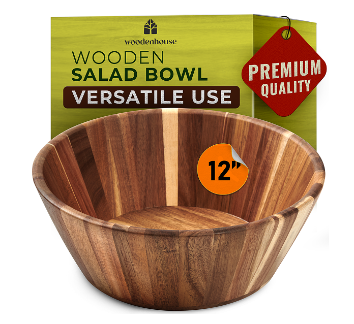 Woodenhouse - Wooden Salad Bowl - Round