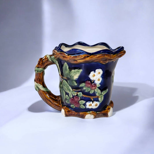 AA Importing - Majolica Strawberry Pitcher
