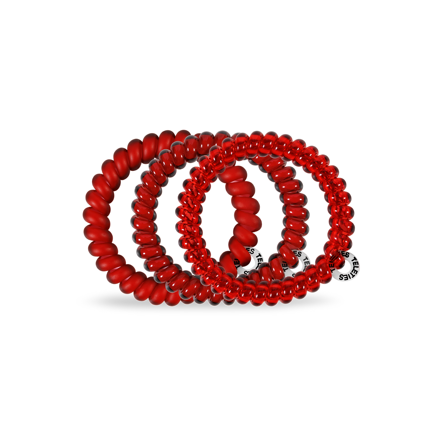 TELETIES - Spiral Hair Coils | Small | Red Carpet Ready Hair Ties