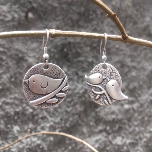 Volare - Whispering love birds Earrings