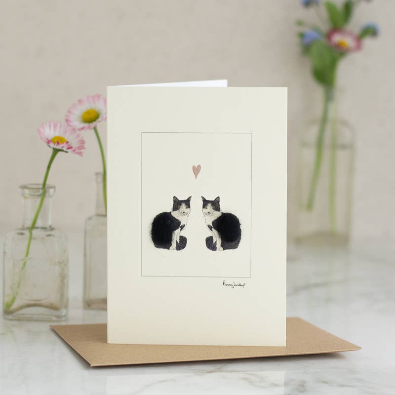 Papersheep UK - Cats in Love Card | Anniversary Card | Wedding | Engagement