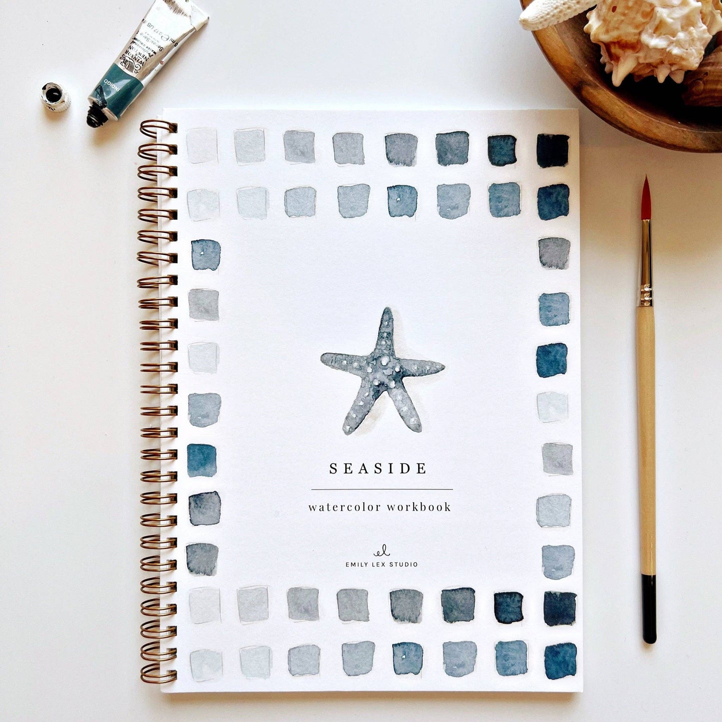 emily lex studio - Seaside watercolor workbook presale
