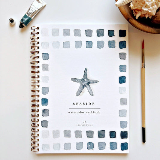 emily lex studio - Seaside watercolor workbook presale