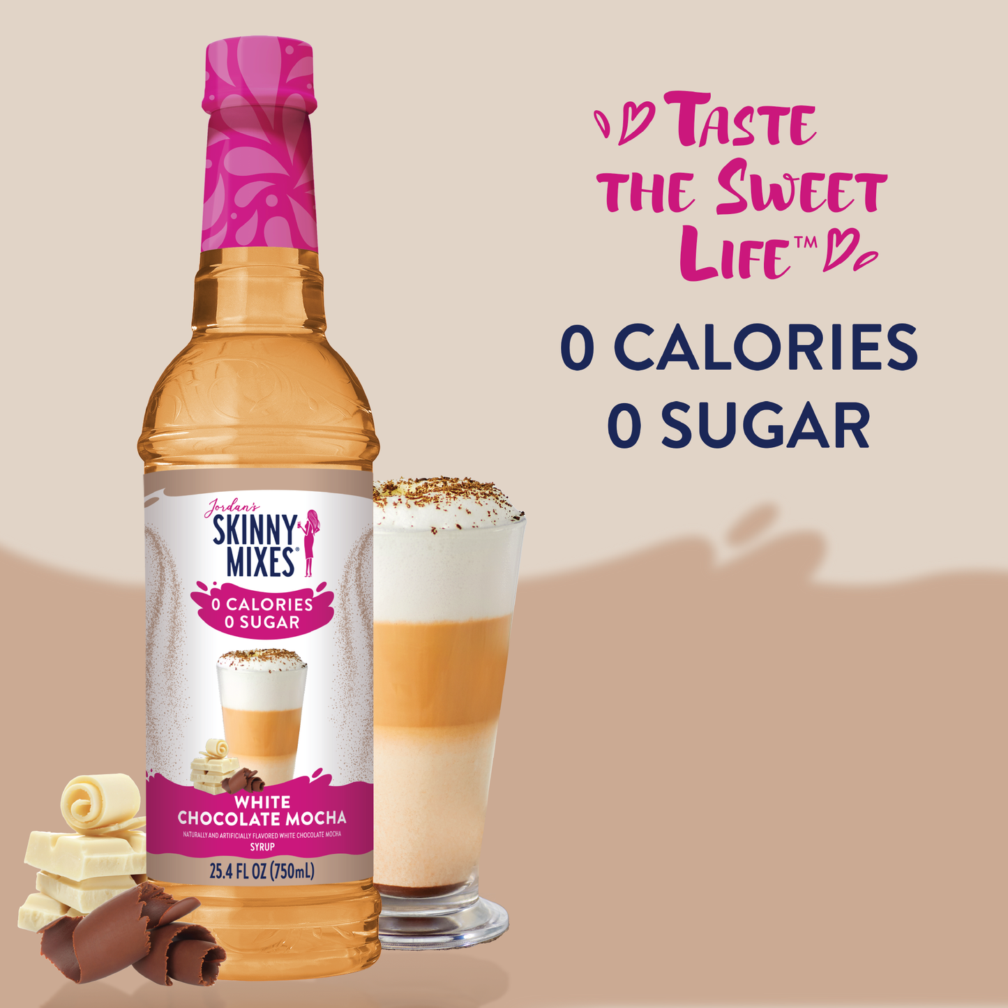 Jordan's Skinny Mixes - Sugar Free White Chocolate Mocha Syrup