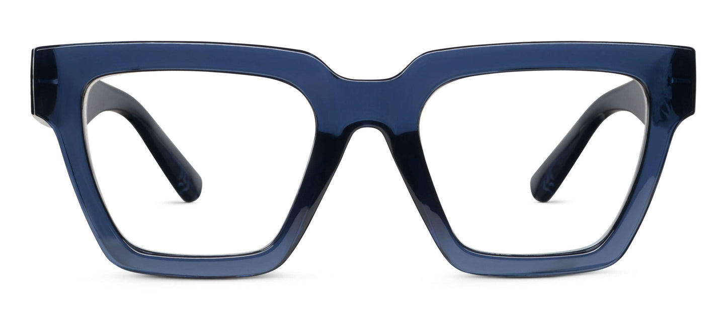 Peepers - Take a Bow (Blue Light): Navy / Reading / 1.25