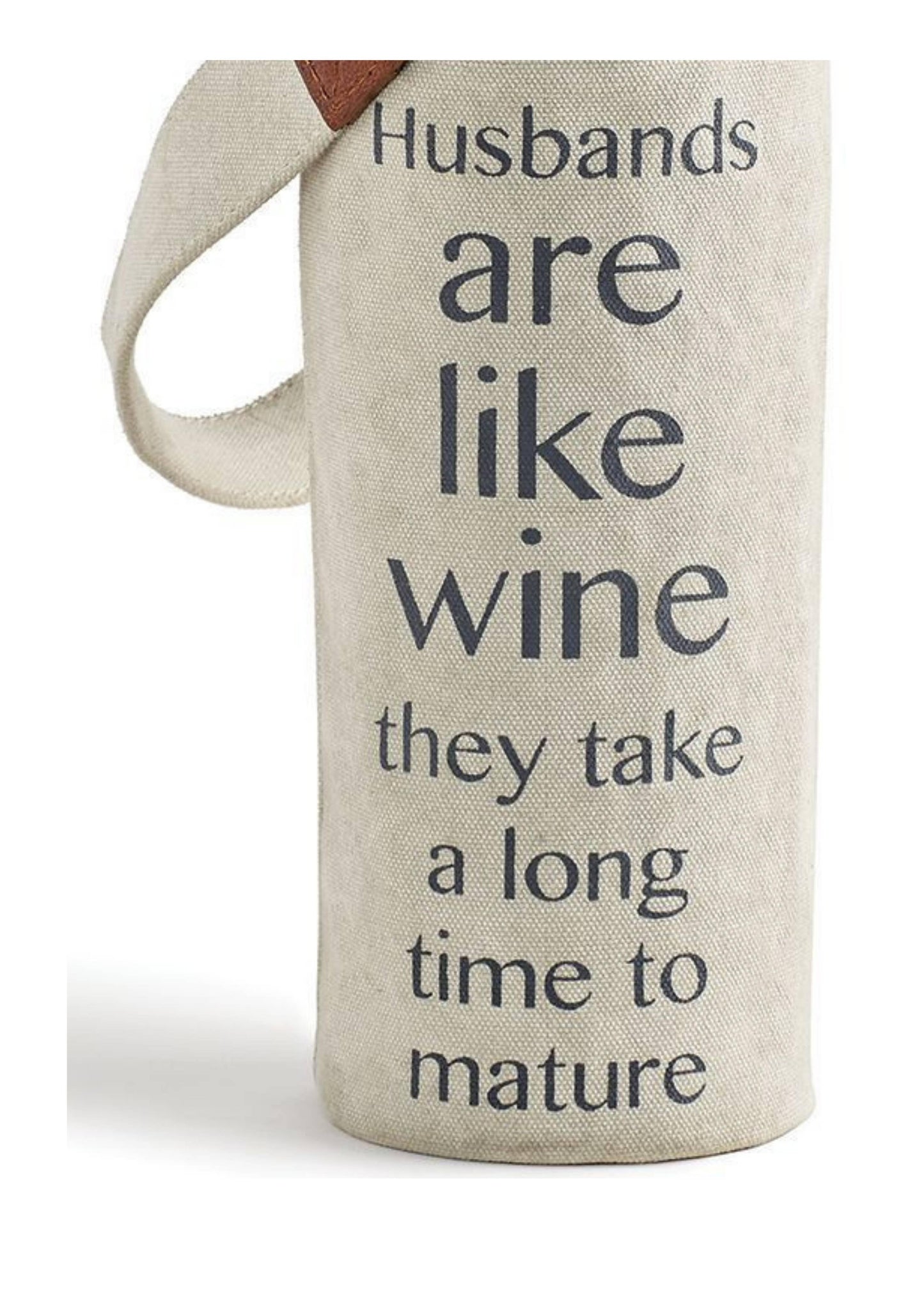 Mona B. - MATURED Wine Up-Cycled Canvas and Leather Wine Tote Bag