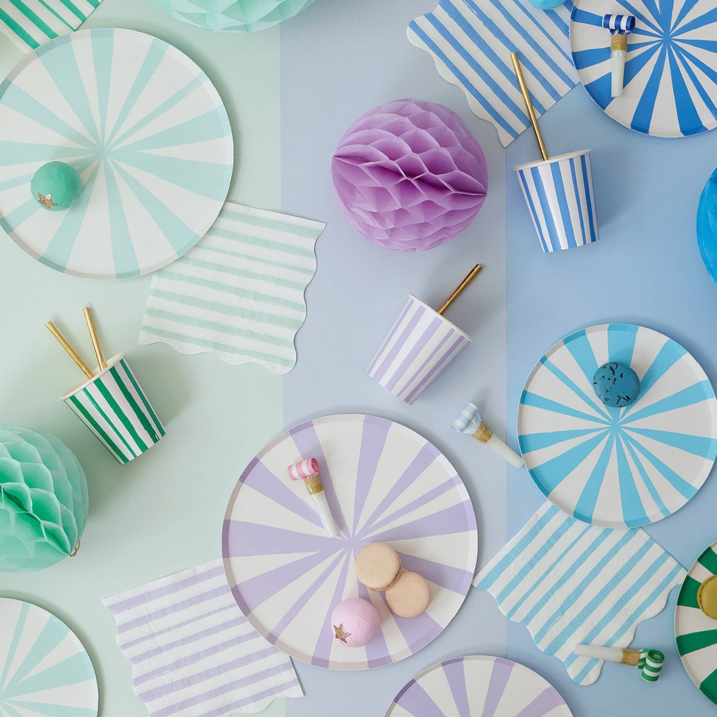 Meri Meri - Mixed Stripe Cups