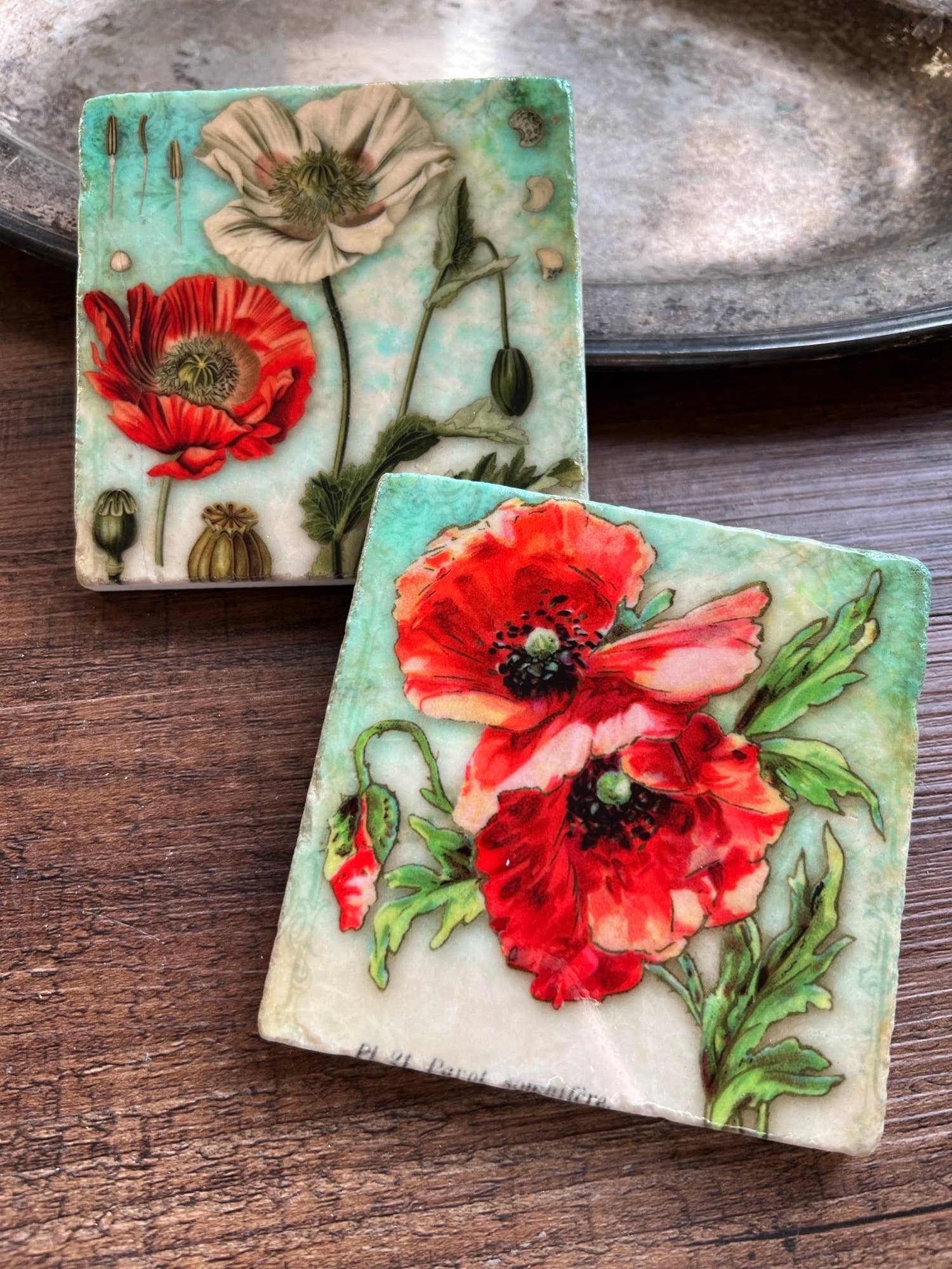 The Painted Lily Garden Party stone coasters - Thumbnail 4