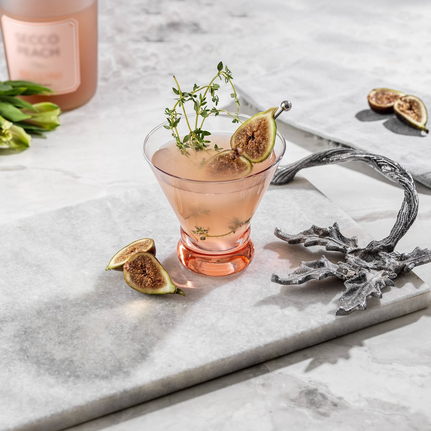 JoyJolt - Hue Colored Stemless Martini Glasses, Colorful Party Glasses