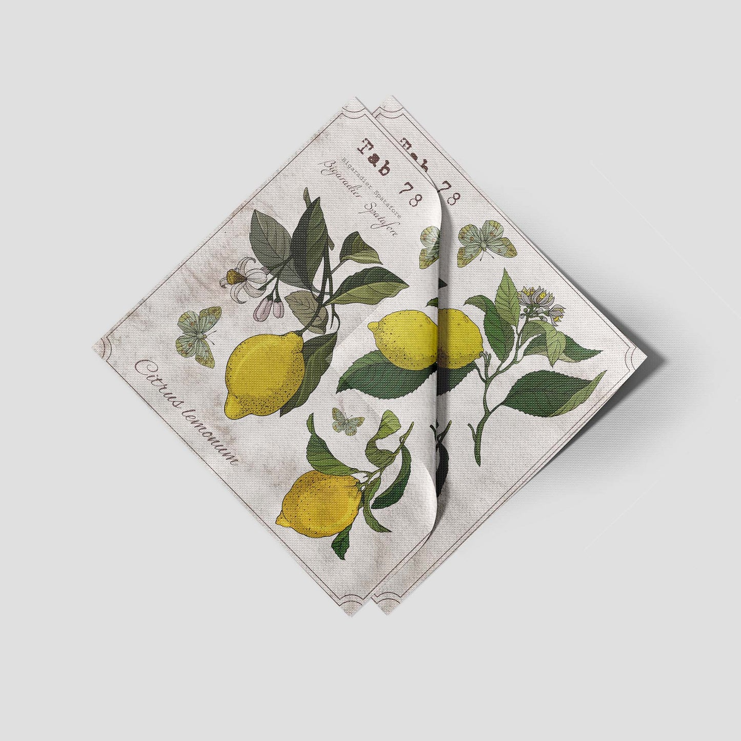 European Excellency - Lemon Botany Cocktail Napkins