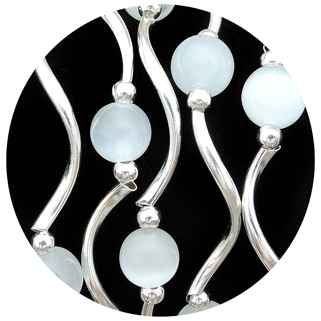 My Fun Colors - Cats Eye Bracelets Select from 12 Color Styles: Midnight Cats Eye Bracelet