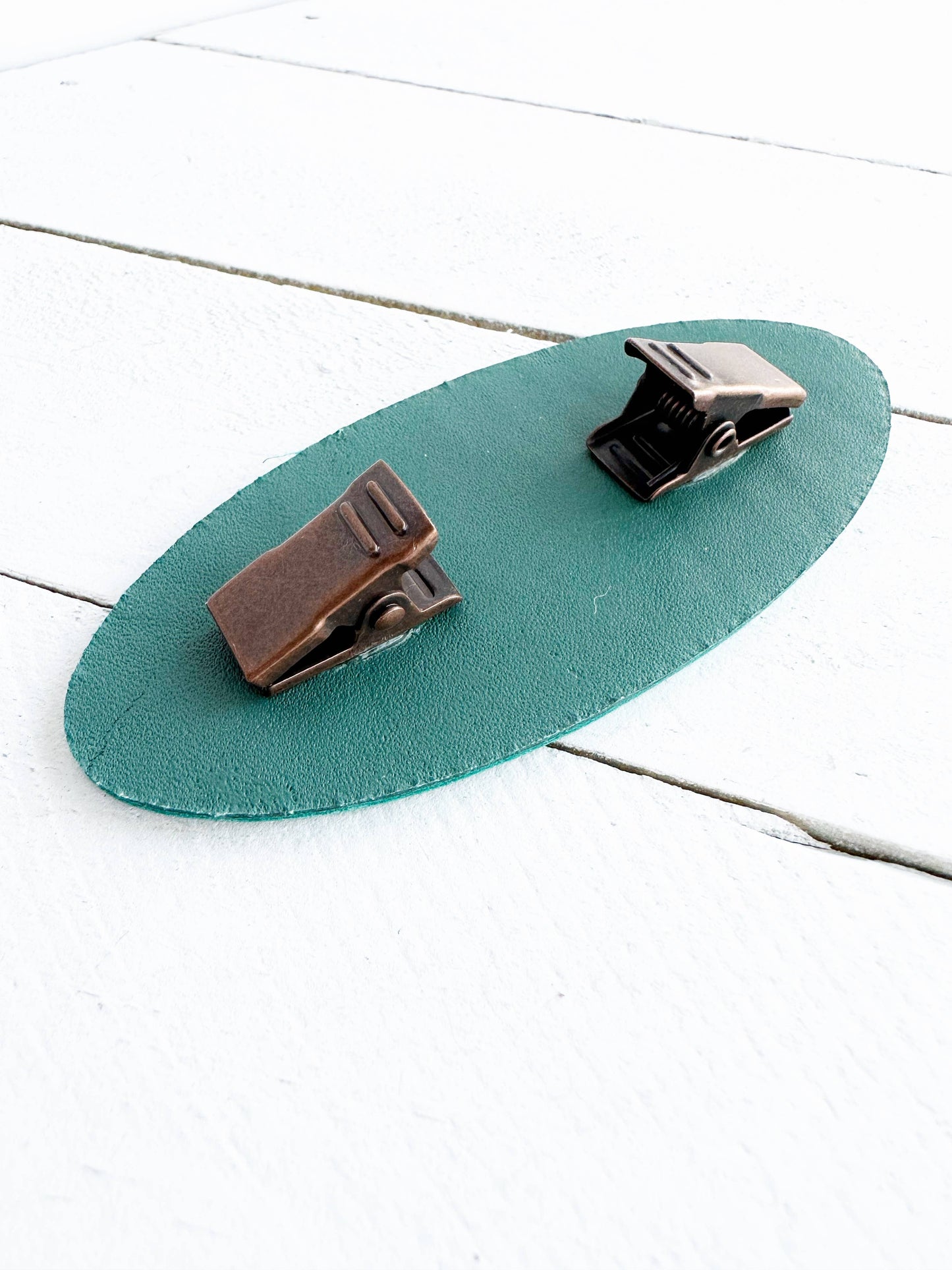 KardiKlips - Leather Cinch Clip for Clothing, Unique Boho Women's Gifts