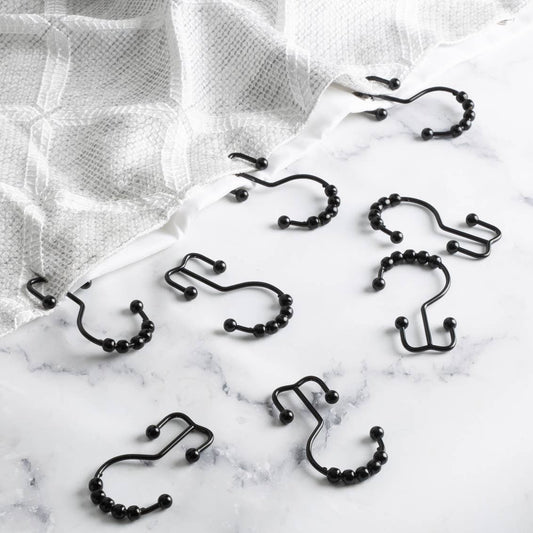 Moda at Home Enterprises, Ltd - ANNEX DOUBLE ROLLER RING S/12 MATTE BLACK