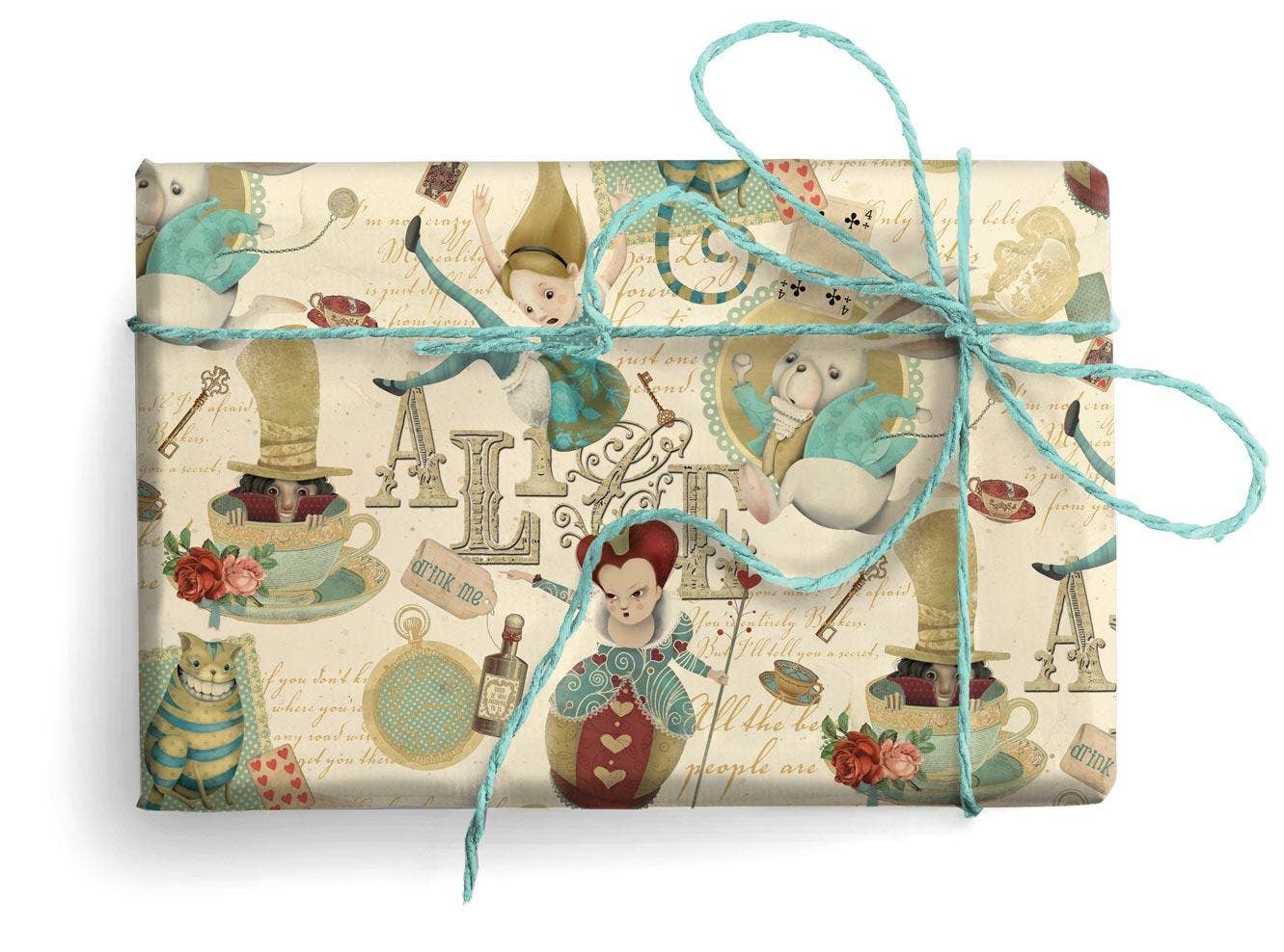 San Lorenzo Design - Florentine Wrapping Paper, Large Sheets 27.5 x 39 in.: Red Riding Hood