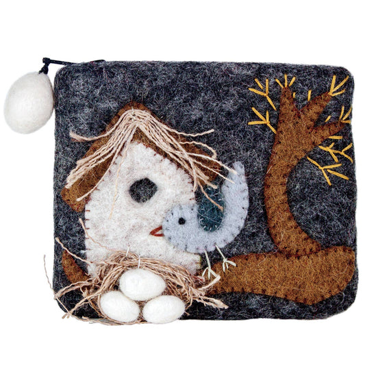 dZi Handmade - Nesting Bird Coin Purse