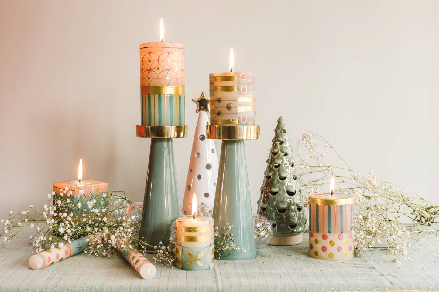 Thumbprint Artifacts - Delight Candle: Pillar 3” x 8” (100 hour burn time)