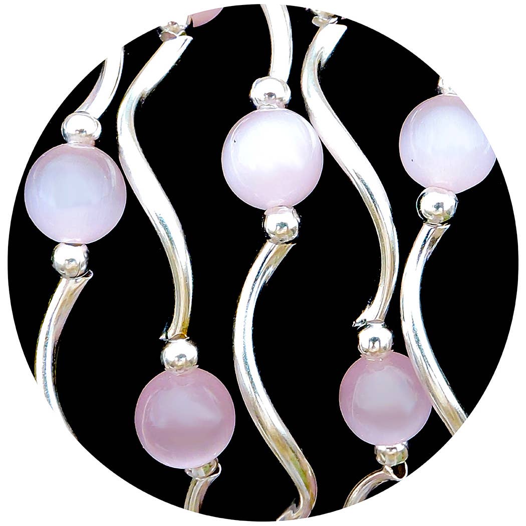 My Fun Colors - Cats Eye Bracelets Select from 12 Color Styles: Lilac Cats Eye Bracelet