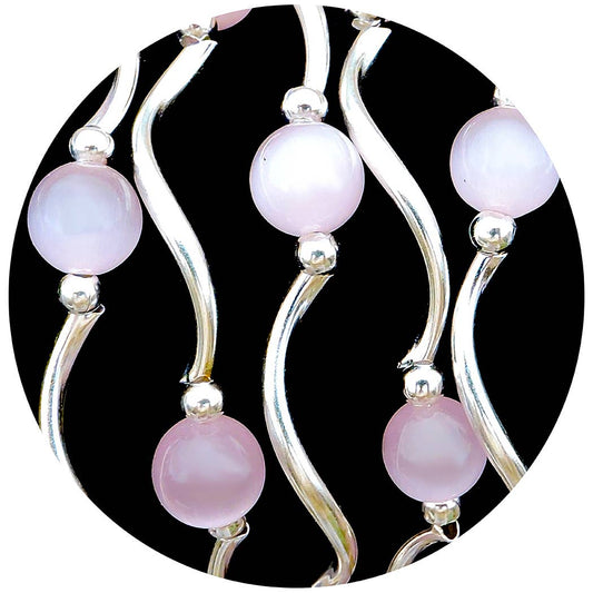 My Fun Colors - Cats Eye Bracelets Select from 12 Color Styles: Lilac Cats Eye Bracelet