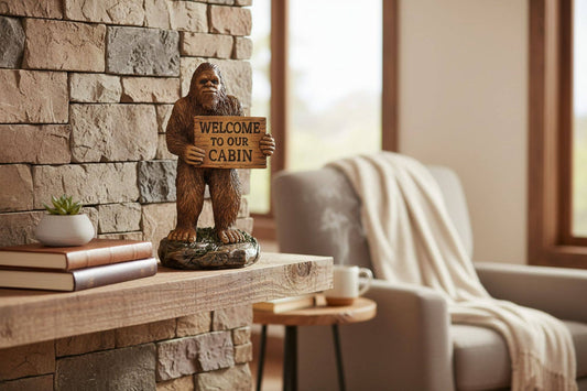 De Leon Collections - COLLECTIBLE BIGFOOT CABIN GREETER, 2.75"X2.25"X5"