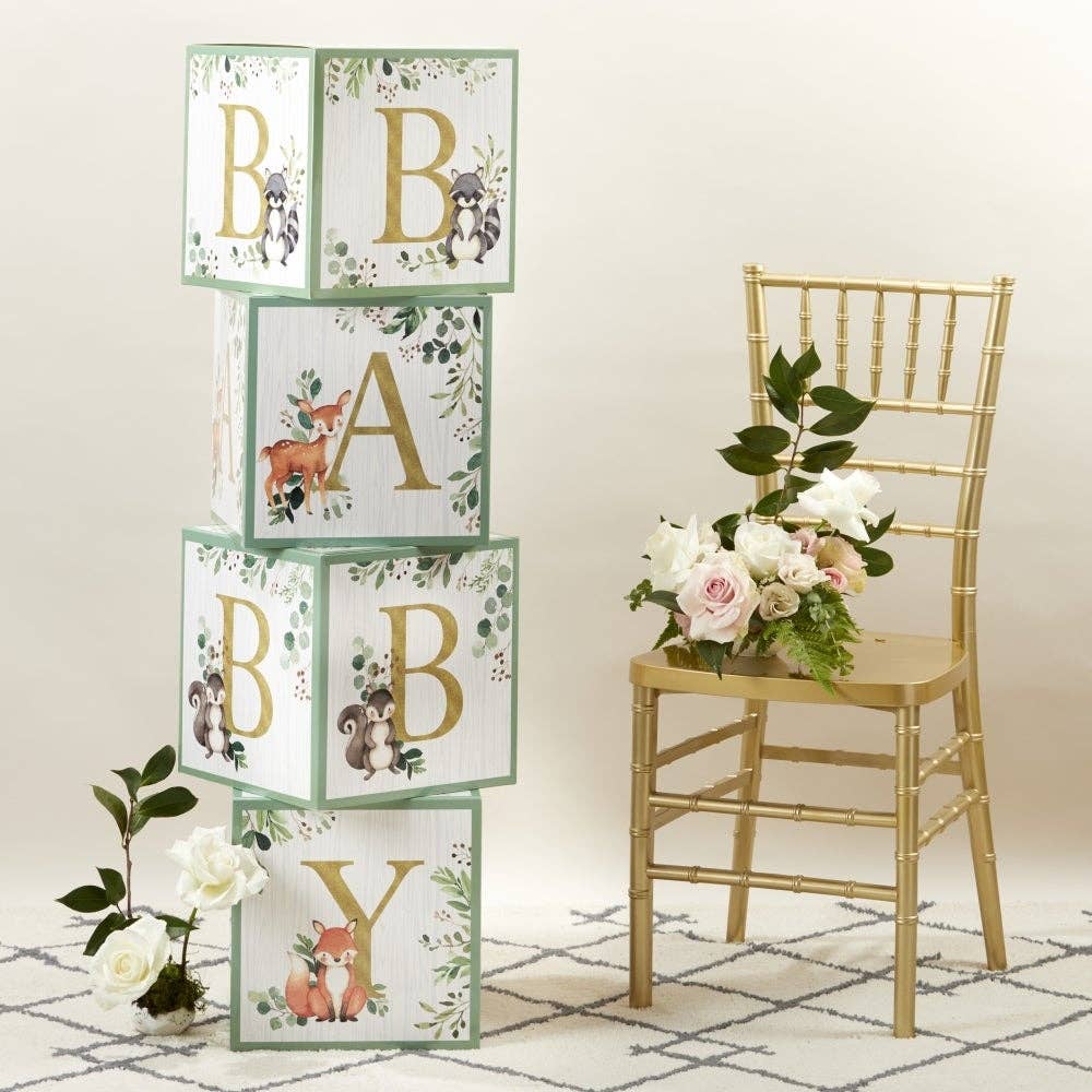 Kate Aspen - Woodland Baby Block Box (Set of 4)