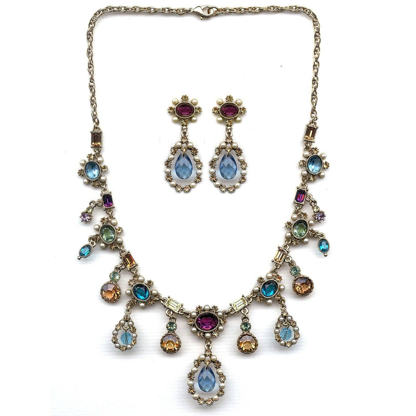 Sweet Romance Jewelry - French Regency Royal Tourmaline Necklace N531: Necklace