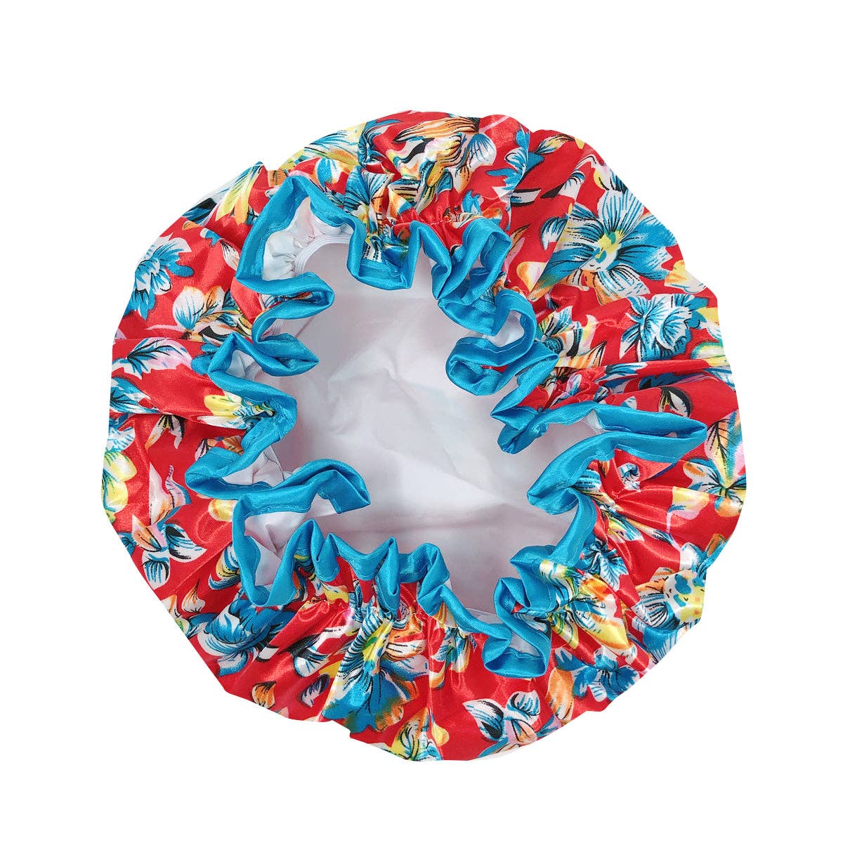 Wrapables.com - Wrapables Reusable Women's Waterproof Shower Caps: Gray Pansies