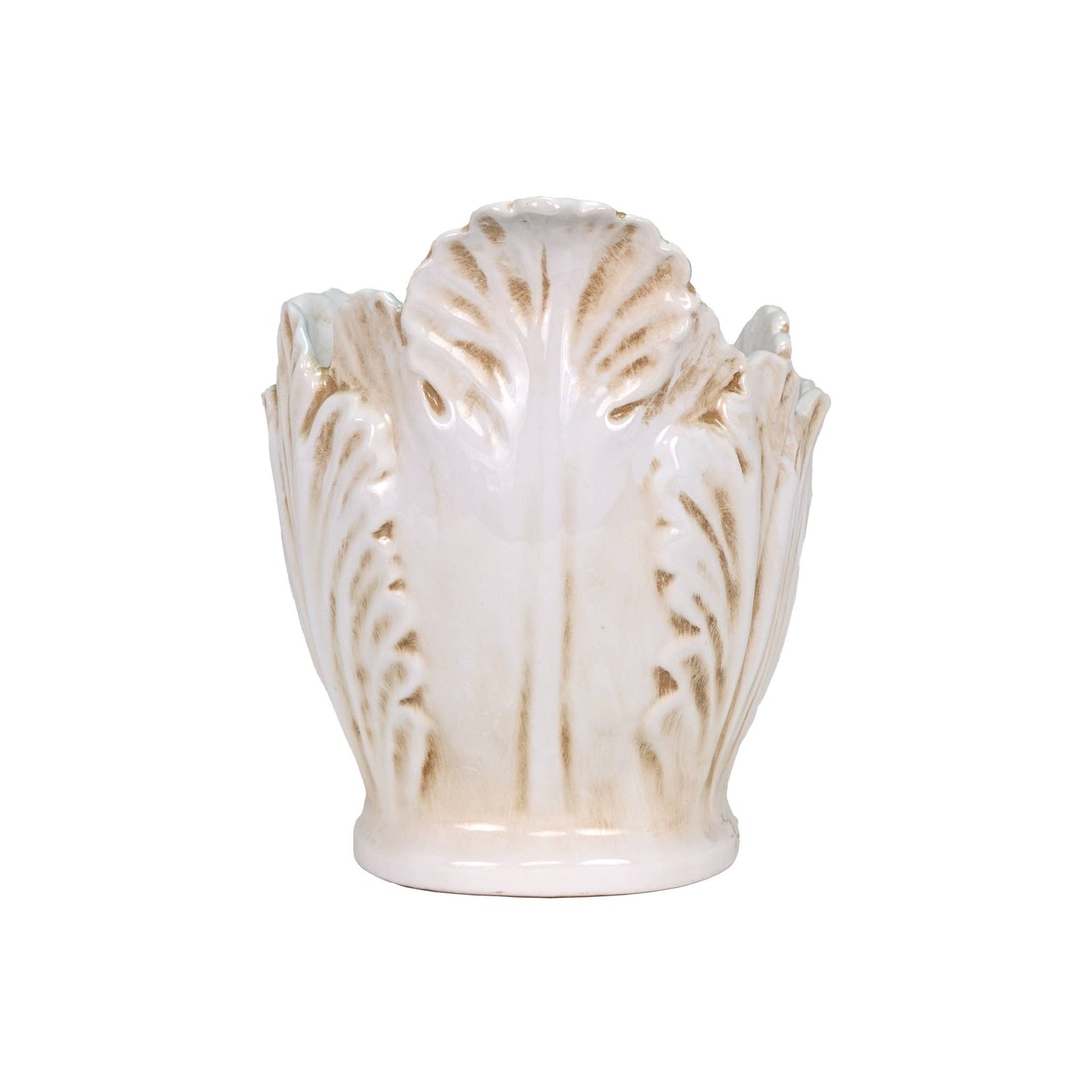 Kavana Decor by The Import Collection - Open Leaf Planter