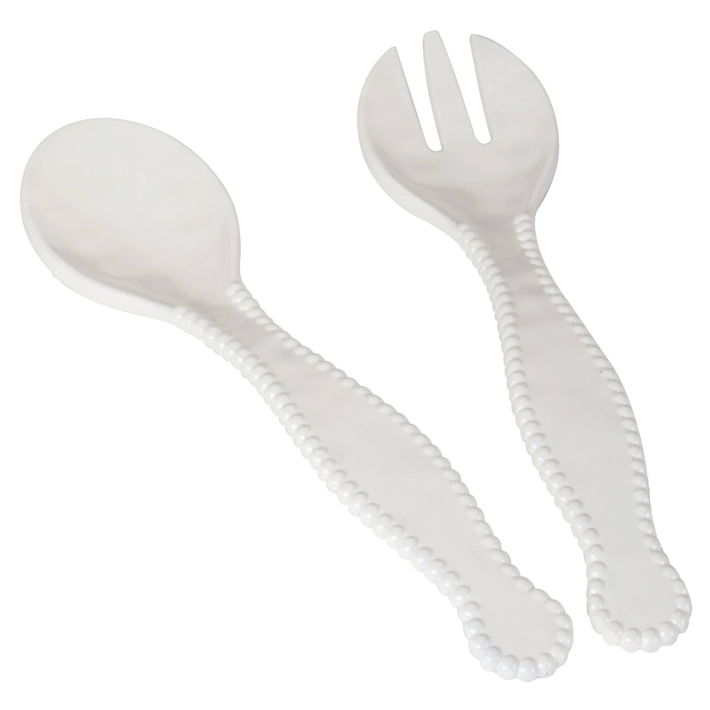 Certified International - Perlette Cream - HW Melamine 2 pc. Salad Servers 11.625in