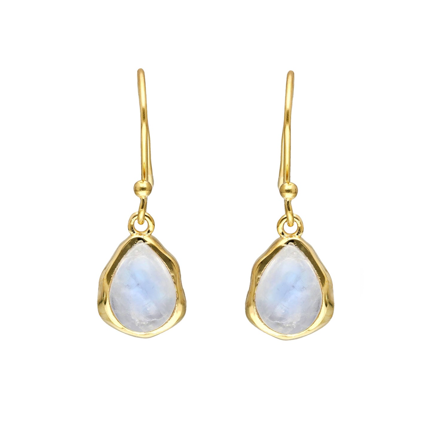 Tiramisu - Gold Plated Over Silver Moonstone Dangle Earring RLE25180