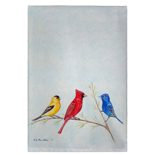 Betsy Drake Interiors - Three Birds Guest Towel