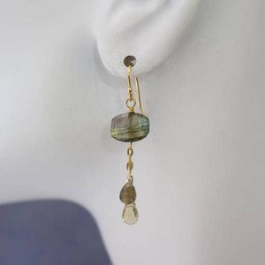 a.v. max - Semi Precious Dangle Earrings: Berry