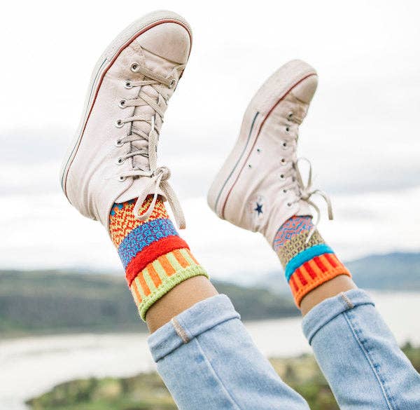 Solmate Socks - Cosmos Crew Socks | Eco-Friendly & Made in the USA: Medium (Women 8 - 10 / Men 7 - 9)