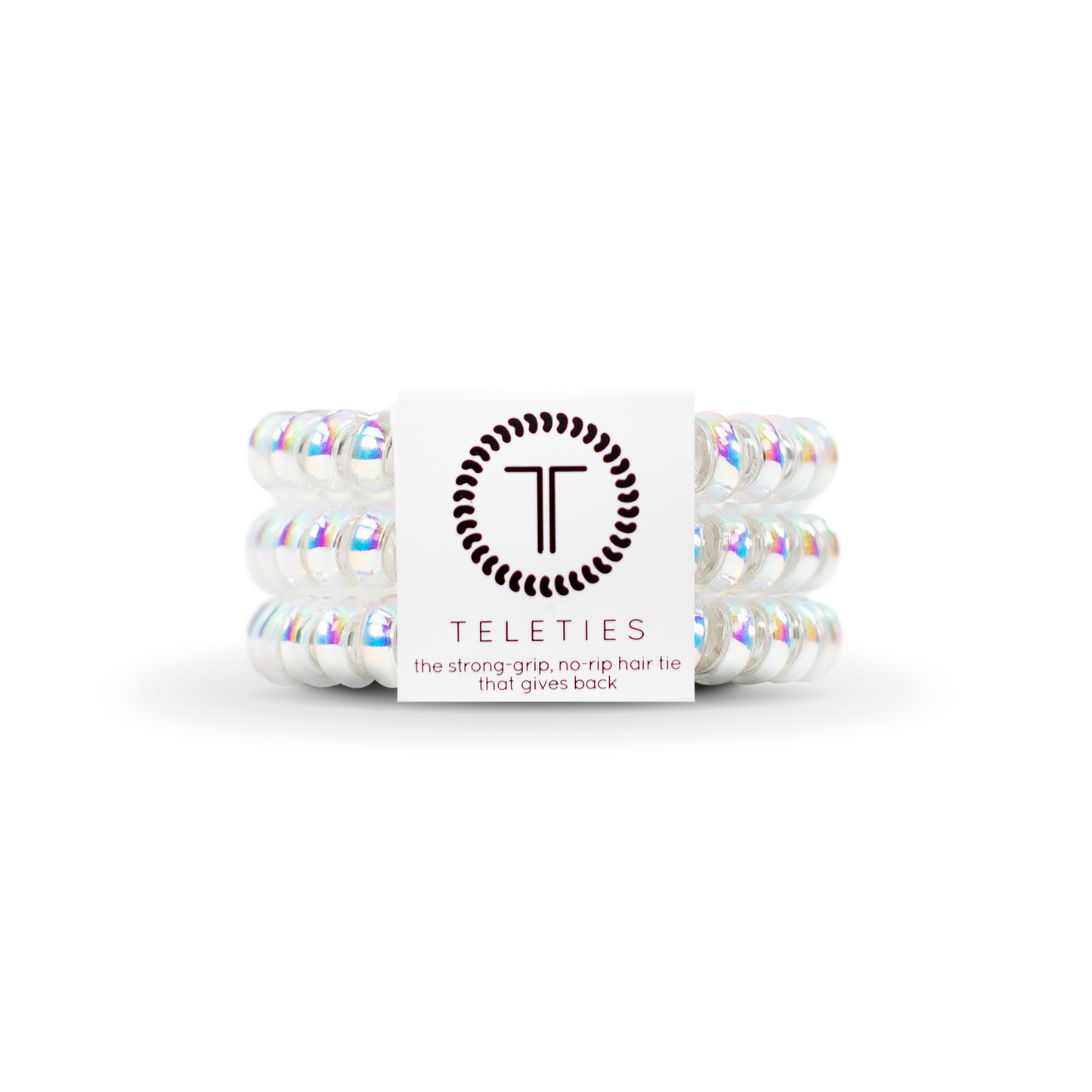 TELETIES - Spiral Hair Coils | Small | Peppermint Hair Ties