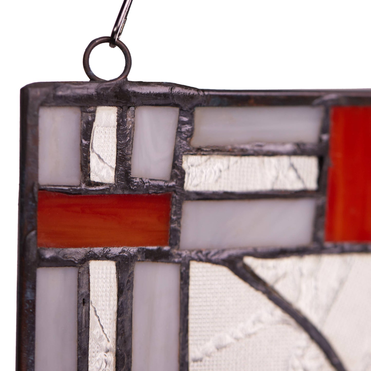 River of Goods - 11"H Clara the Cardinal Red Stained Glass Window Panel