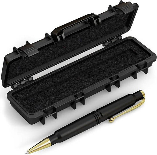 Old Southern Brass - 308 Real Bullet Casing Refillable Twist Pen: Matte Black
