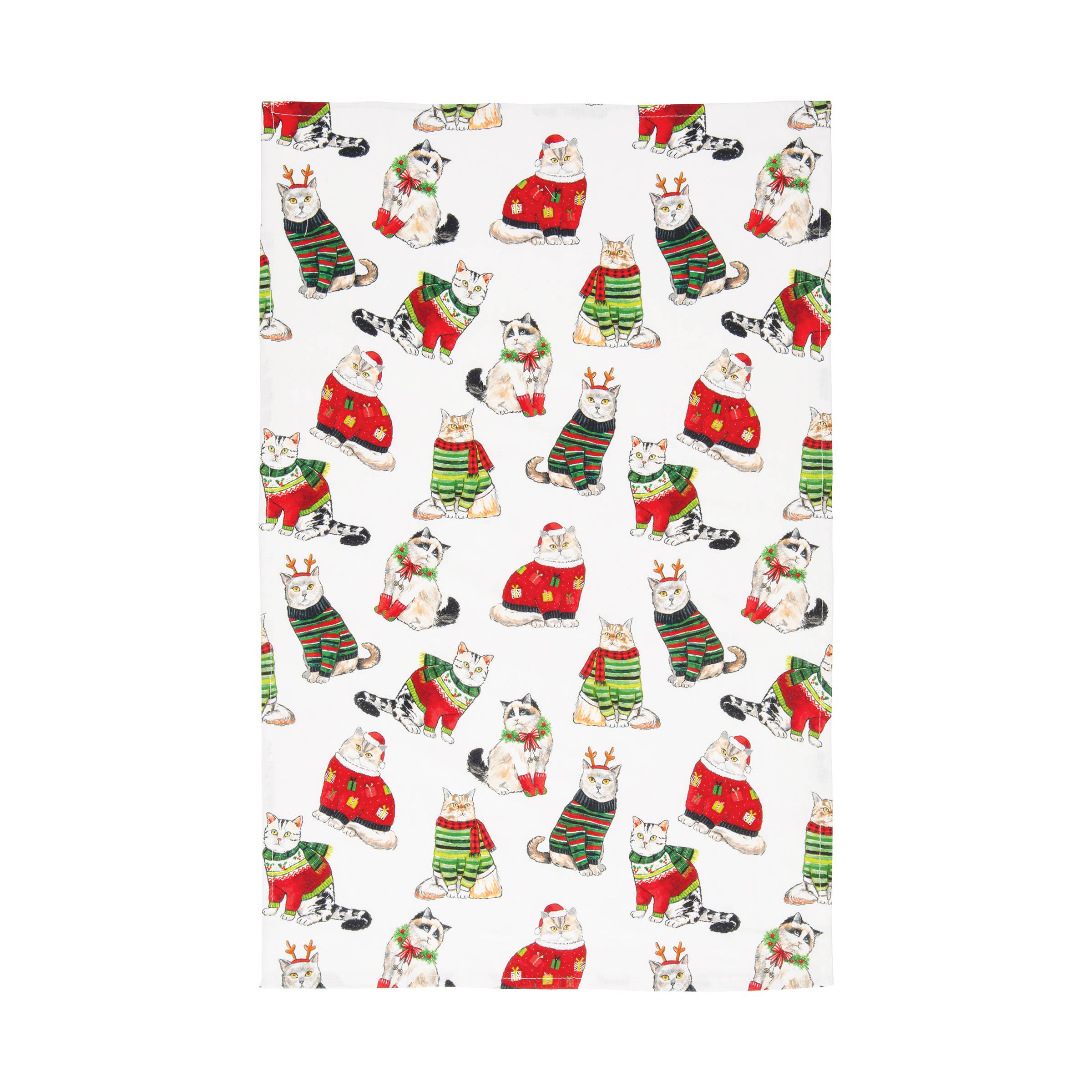 Christmas Cats Kitchen Towel