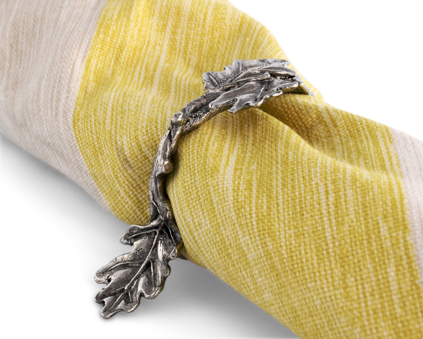 Vagabond House - Pewter Oak Branch Napkin Ring