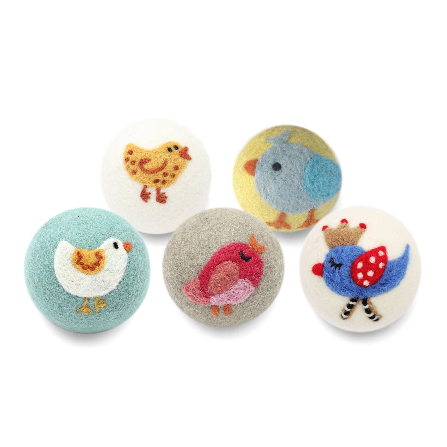 Ethical Global - Birds: Eco Wool Dryer Balls Fair Trade: Blue Bird Queen